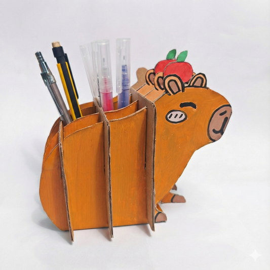 DIY Cardboard Pen Holder Template | Kidinno Maker Project Digital Download